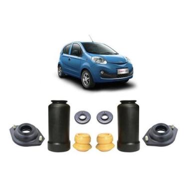 Imagem de Kit Batente Suspensão Dianteira Chery New Qq 2015 2016 2017 - Qualykit