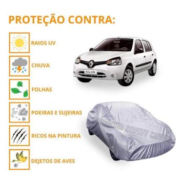 Imagem de Capa Cobrir Carro Renault Clio Hatch Proteção Impermeável - Mosaner St