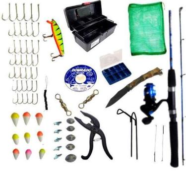 Imagem de Kit Pescaria Caixa Completa Com Vara Molinete - Sekyped