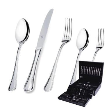 Imagem de Faqueiro Hercules Inox Croisé 130 Peças Com Estojo Classico
