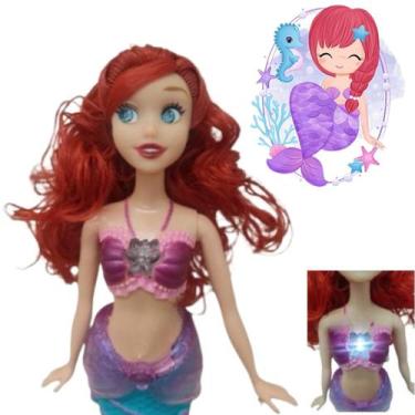 Imagem de Graciosa Boneca Sereia Com Música Para Sua Filha Presente Dia Das Cria