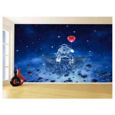 Imagem de Papel De Parede 3D Espaço Estrelas Astronauta 3,5M Nsp94 - Você Decora