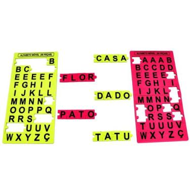 Imagem de Alfabeto Móvel de 50 peças - CRIATIVA MATERIAIS EDUCATIVOS