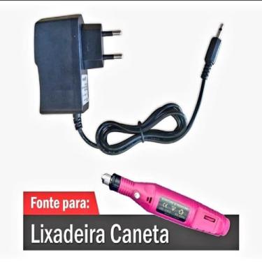 Imagem de Fonte Lixadeira de unha Elétrica 9v Caneta P/polir Unhas  Plug P1 Bivo