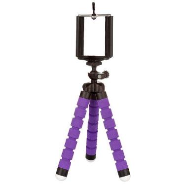 Imagem de Tripé Flexivel para Selfie - Roxo - CIRILO CABOS