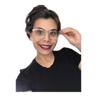 Imagem de Armação Óculos Grau Feminino Quadrado Gold Colorado Palas - Palas Eyew