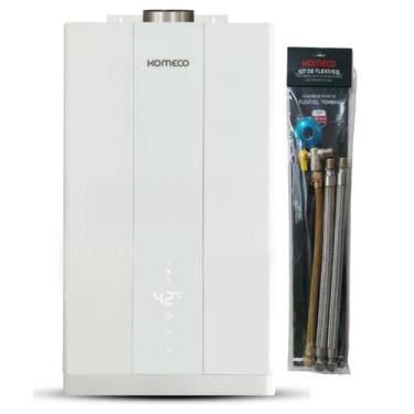 Imagem de Aquecedor De Água A Gás Komeco KO 16 Wh Home 16 Litros GN Com Kit Liga