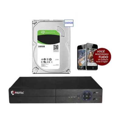 Imagem de Dvr gravador 4 canais Full hd + hd 160GB - Protec