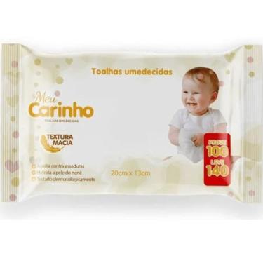 Imagem de Toalhas Umedecidas Meu Carinho C/ 140 Toalhas