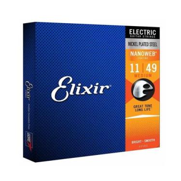 Imagem de Corda Elixir .011 Medium para Guitarra Nanoweb - 12102