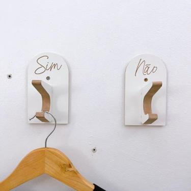 Imagem de 2 Ganchos de Provador loja roupas boho premium capela arco - Souvenir 