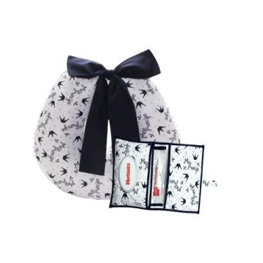 Imagem de Kit Almofada Amamentação com Porta Fralda Bebê Menina Menino - Maria's