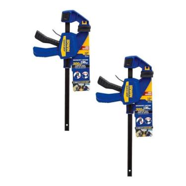 Imagem de Kit 2 Grampo Rápido Quick Grip 30cm 2005992 Irwin Medium Duty