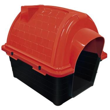 Imagem de Casinha Furacão Pet Iglu Raças Pequenas Vermelho N1