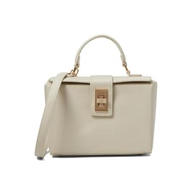 Imagem de Anne Klein Bolsa conversível com trava de virar esmalte Ak, Giz/Giz, One Size