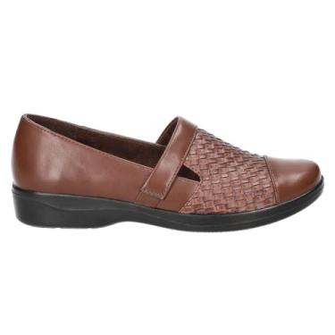 Imagem de Easy Street Tênis feminino Destiny, Tecido caramelo em relevo, 8 X-Wide