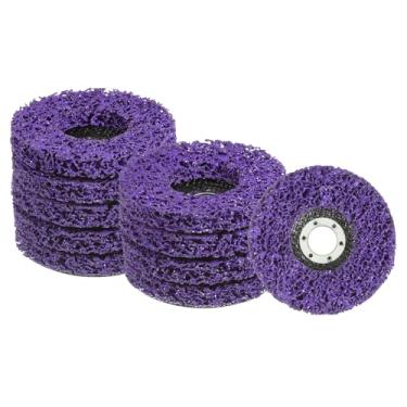Imagem de HARFINGTON Pacote com 10 discos de tira discos de decapagem de 10 discos abrasivos de remoção rápida de ferrugem de 10 x 19 cm x 20.3 cm para máquina de retificação angular Limpe e remova soldas de