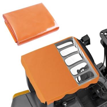 Imagem de Capa universal para empilhadeira - 134,6 x 114,3 cm Dossel impermeável - Tecido Oxford resistente - Capa de chuva com proteção UV com claraboia de PVC transparente