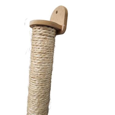 Imagem de Arranhador para Gatos de Parede Ronroneria Sisal 60cm MDF, Cru