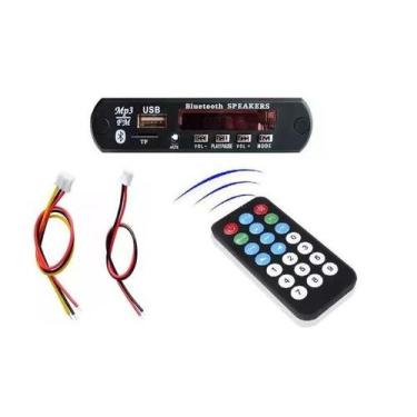 Imagem de Placa Decodificador Usb P/ Caixa Mp3 Fm Aux Bluetooth Com Nf - S/M