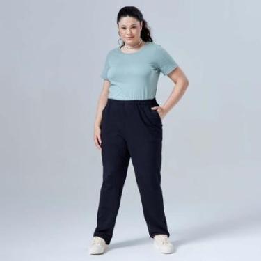 Imagem de Calça Reta Moletom Comfort Plus Feminina-Feminino