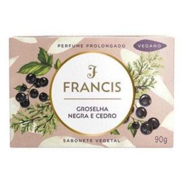 Imagem de SABONETE FRANCIS TRADICIONAL GROSELHA NEGRA E CEDRO 90g PRETO