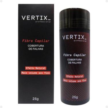 Imagem de Fibra Capilar Vertix Cobertura de Falhas Castanho Médio Cód.2813 25g -