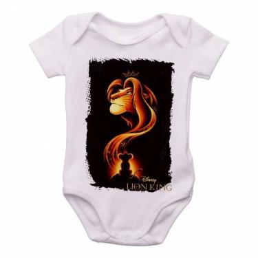 Imagem de body nenê criança roupa bebê Rei Leão Mufasa Simba - Empório Dutra, GG