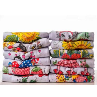Imagem de Kit 8 Panos De Louça Estampados (sortidos) 66x41cm - LojaLoja