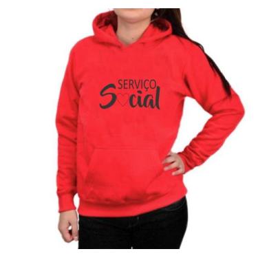Imagem de Moletom Blusa de Frio Masculino Feminino Profissão Serviço Social - Me