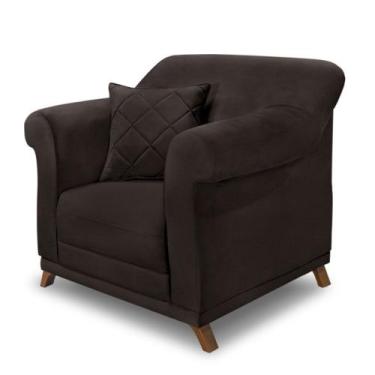 Imagem de Poltrona Decorativa Estofada Sala Quarto Escritório Leitura Fiorela - 