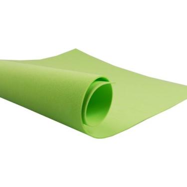 Imagem de Folha Eva Liso Verde-Claro 60x40 Para Atividades Escolares Artesanato 