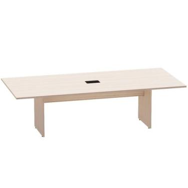 Imagem de Mesa de Reunião Retangular com Power Box Pé Painel P25 Pandin 2,6 M Ca
