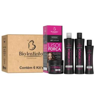 Imagem de Kit 6 Capilar Liso Com Força Redução De Frizz - Bio Instinto