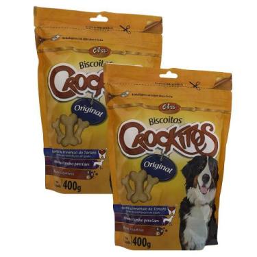 Imagem de Kit 2 Biscoito para Cão Colosso Crockitos Original com 400g