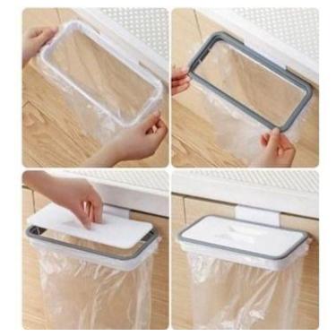 Imagem de Lixeira Acoplável Com Tampa Para Portas E Gavetas Suporte - oem