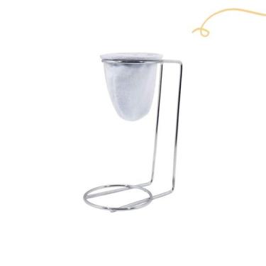 Imagem de Mini Suporte Cromado Para Coador De Café Unitário Mariquinha - Passeri