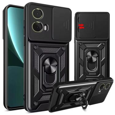 Imagem de Capa Capinha Case para Motorola Moto G35 - Protetora Resistente Anti Impacto Queda Armadura Militar Cor:Preto