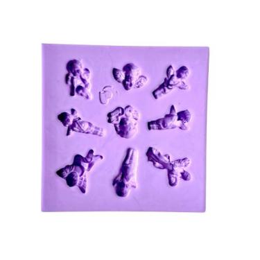 Imagem de F1758 molde de silicone mini anjos confeitaria biscuit - confeitaria d