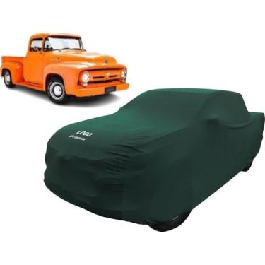 Imagem de Capa Camionete Antiga Ford F100 De Tecido Helanca Lycra - Mz, Verde