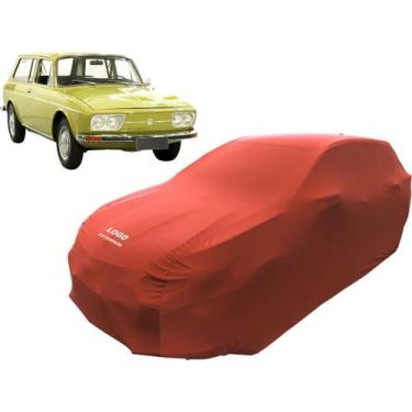 Imagem de Capa De Tecido Para Carro Volkswagen Variant - Mz, Vermelha