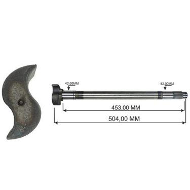 Imagem de Eixo Expansores S Freio Ar Dir. Tras.  Mbb 1414/ 1516/ 1518/ 1620 - LN