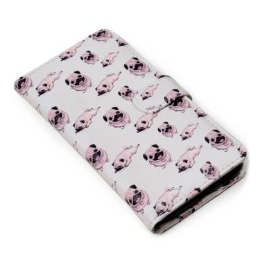 Imagem de Capa carteira estampada cute pug e191 para samsung s22 ultra s908 - CE