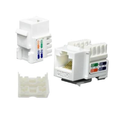 Imagem de Keystone Conector Rj45 Femea Cat 5e Branco Speedlan