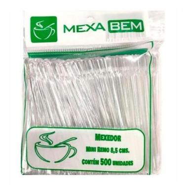Imagem de Mexedor de Café Plástico Mexabem 8,5cm Pacotes com 500 Unidades - Mexa
