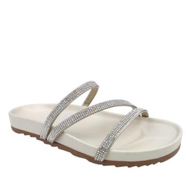 Imagem de Tamanco Feminino  Conforto Bilho Sarah Calçados 5300, Off white, 36