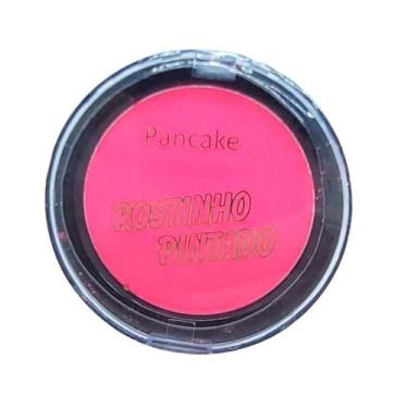 Imagem de Pancake Profissional Maquiagem Artística Pó Rosa Pink Fluor - Rostinho