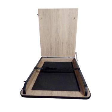 Imagem de Fraldário Trocador Bebê Amadeirado Colchonete Amortecedor - Sr Fabrica