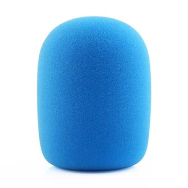 Imagem de LEFXMOPHY Filtro pop para Rode Podmic Procaster Podcaster NT1 NT1-A NT2-A NT-USB K2 NT1000 NT2000 capa de espuma de substituição para para-brisas microfone WS2 microfone azul celeste silenciador de