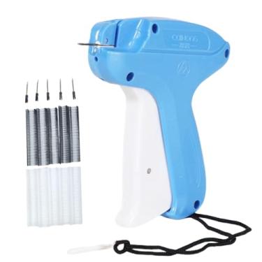 Imagem de Pistola de etiquetagem para roupas, pistola adesiva para roupas, pistola de fixação de etiqueta portátil com 5 agulhas e 1000 peças de fixadores, kit de pistola de costura, fixador de roupas rápido e